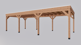 Douglas overkapping, Verando, 400*900cm